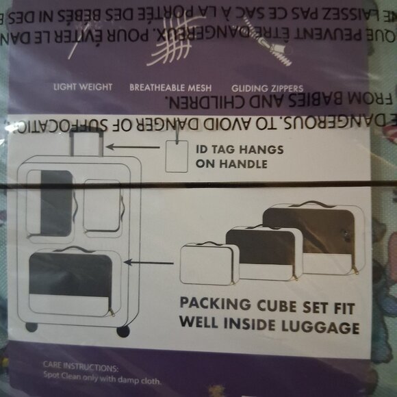 Disney Stitch 4 piece set - Packing Cubes and Luggage Tag - Picture 6 of 8